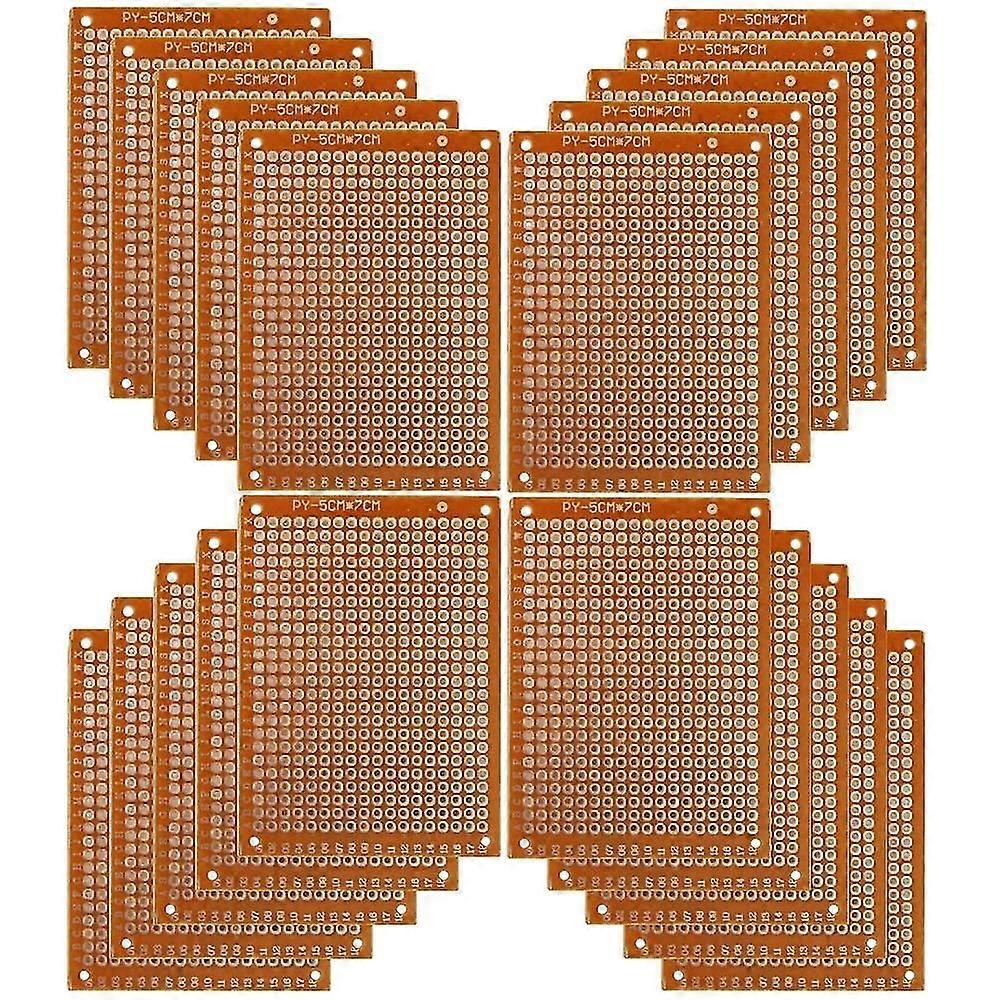 20pcs Prototype Pcb Circuit Board 5x7cm Universal Matrix Breadboard Bakelite Pcb Circuit Board
