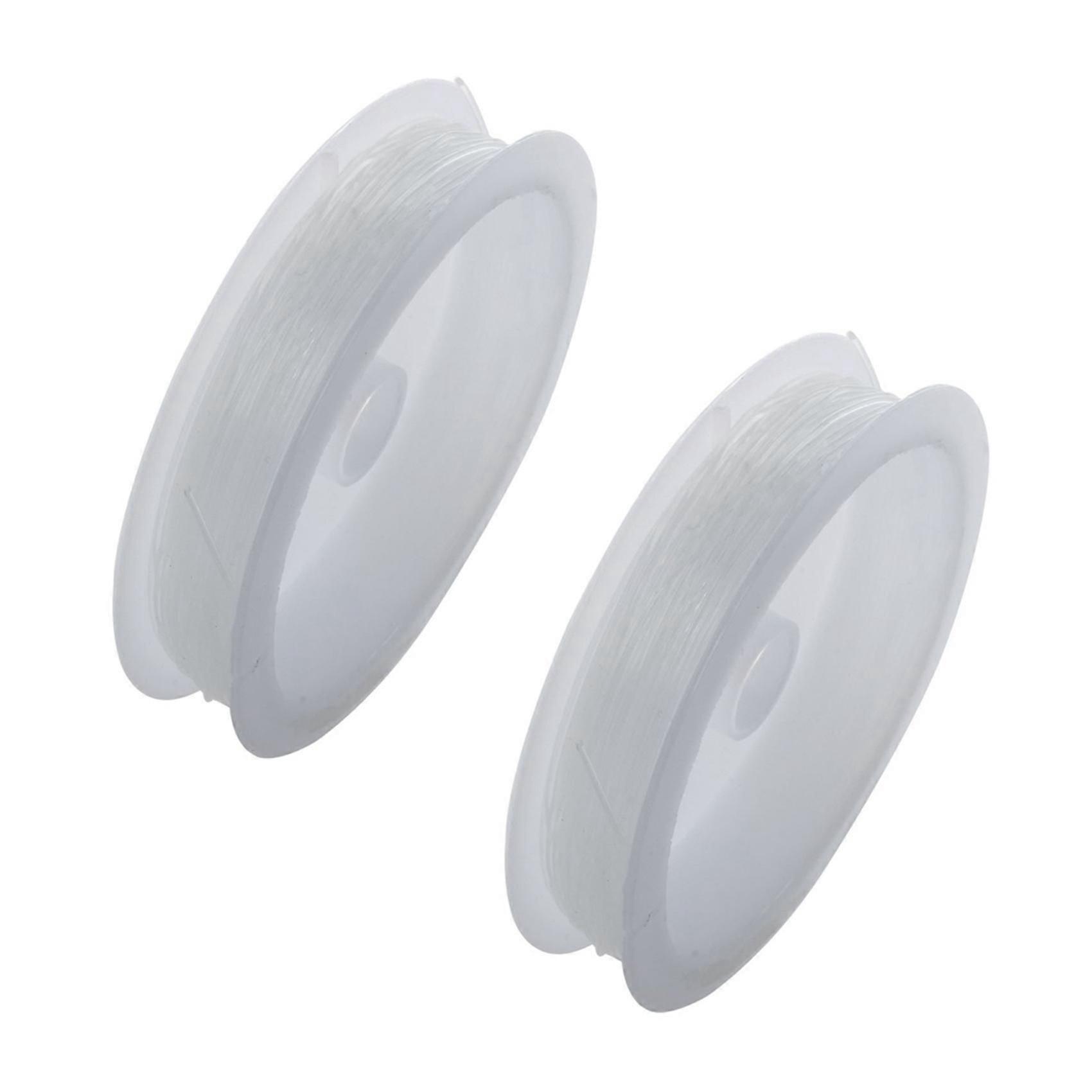 9 Meters Spool Of Crystal Clear Stretchy Elastic Beading Wire 0.7mm