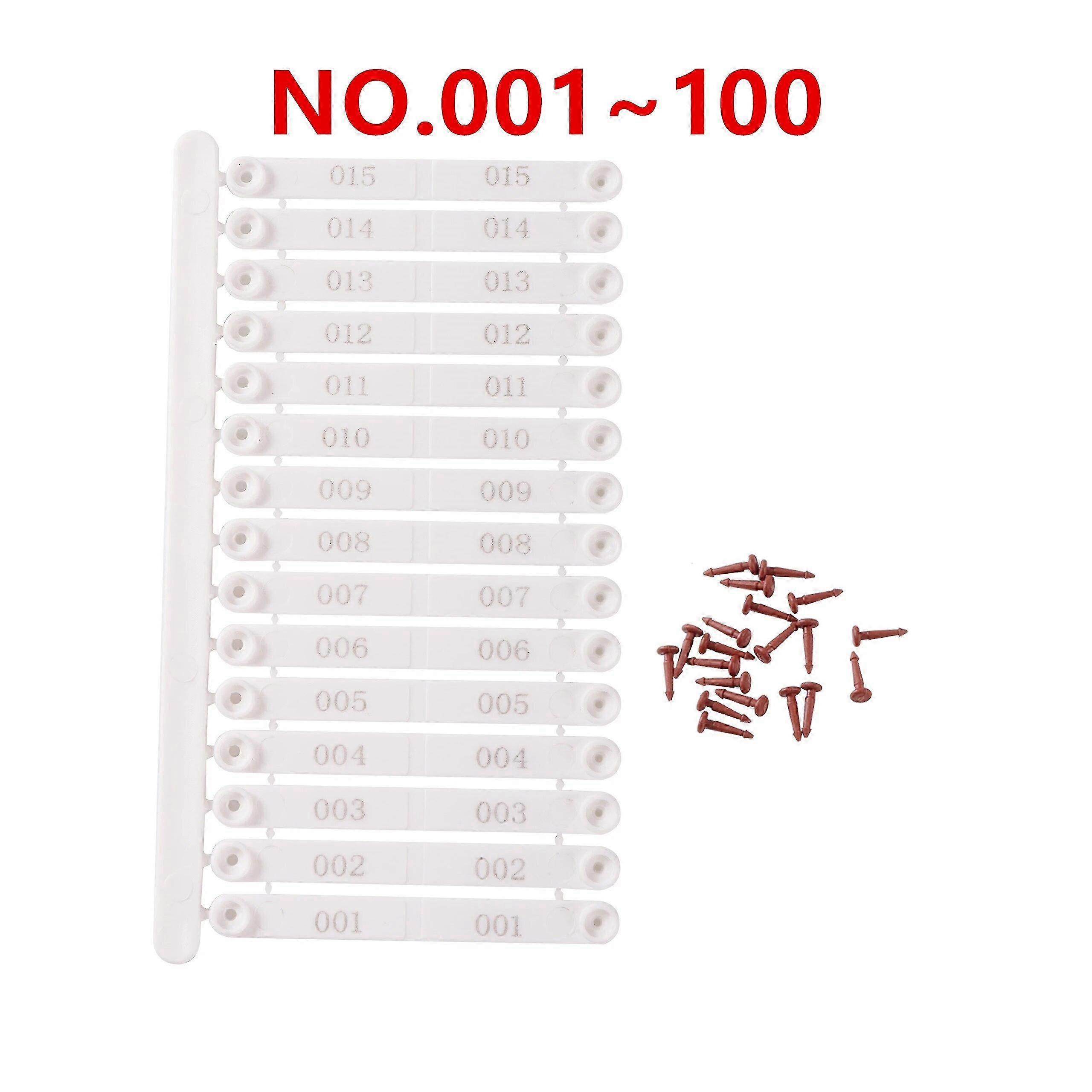100pcs Identification Rings for Poultry Farm Chickens, Quails, Ducks, and Pigeons