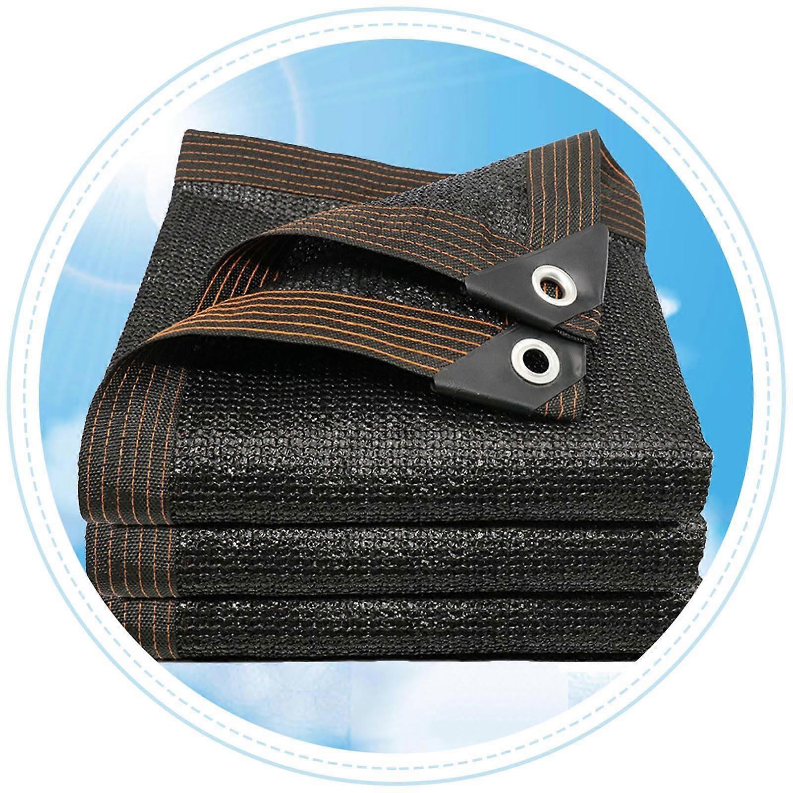 Shadow Net, 3x3m Black Shade Sail, Thickened Fabric, Breathable with Grommets
