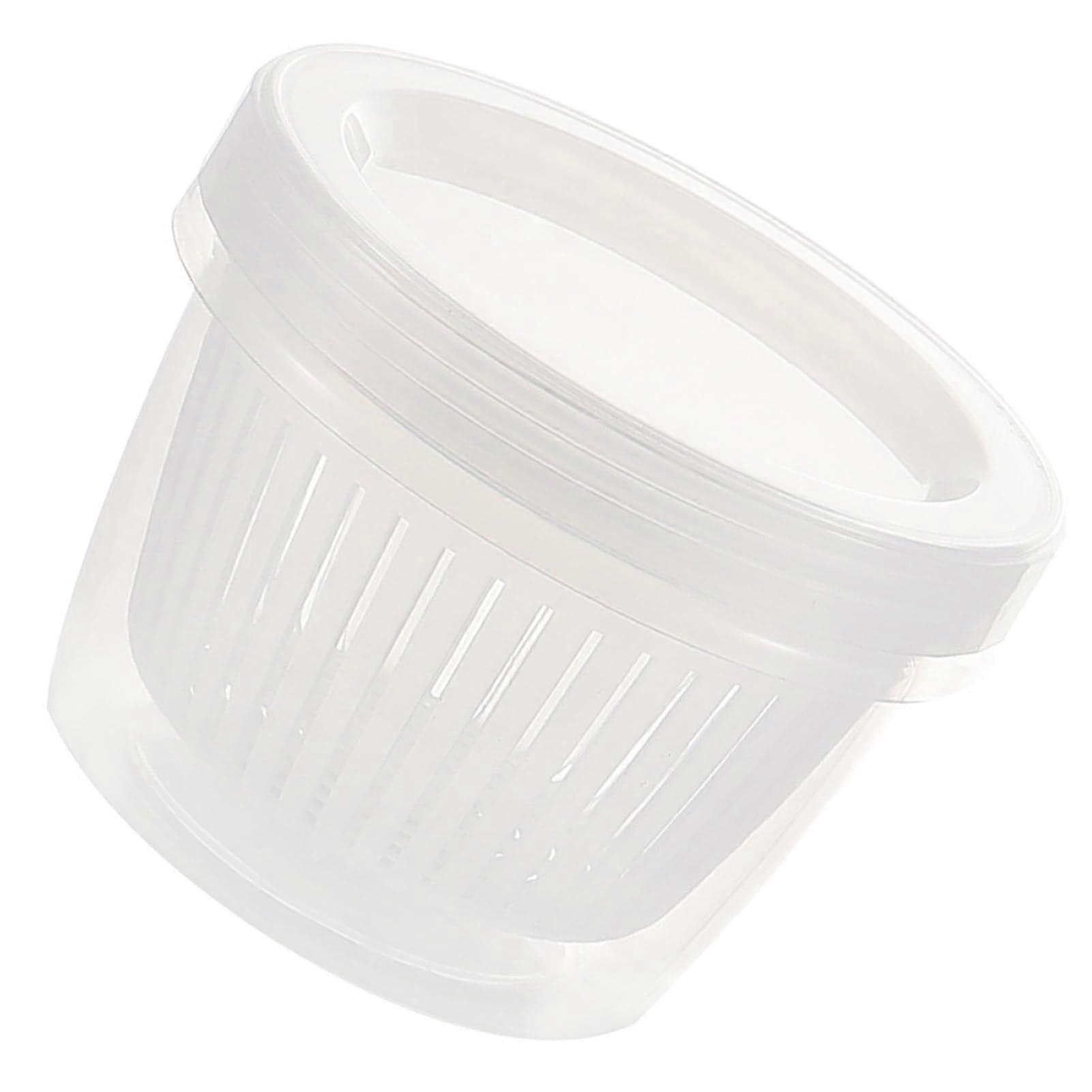 Ginger Garlic Onion Storage Box With Lid Sh Kee Round Plastic Fridge Organizer Portable Drain Bowl