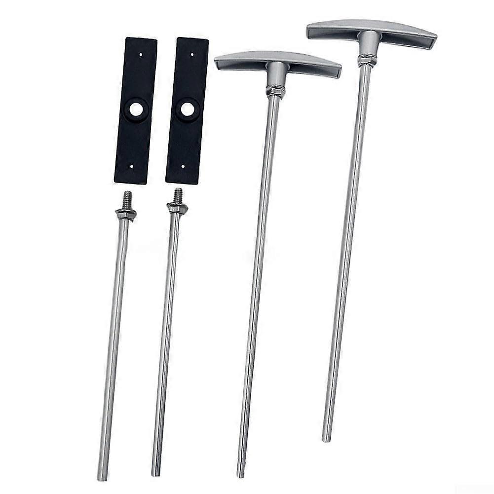 Replacement handle for motorhome drain valve T1046 TX9HPB, sturdy channel valve extension for improved performance (2 sets)