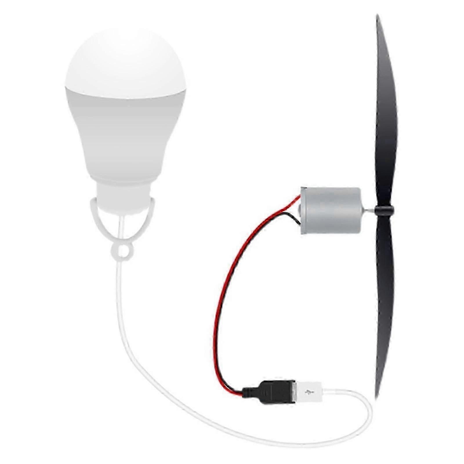 Mini Wind Turbine Motor 1m USB 20V 5W Micro Wind Turbine Science Teaching Tool Model
