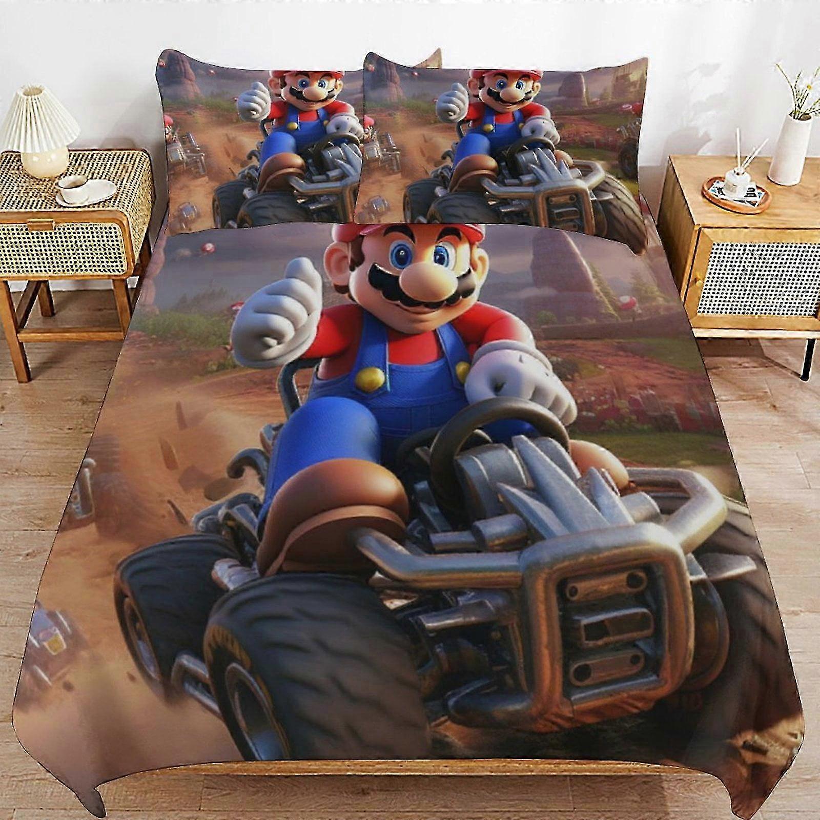 Conjunto de cama de edredom de 3 peças para determinada marca, conjunto de capa de edredom de microfibra macia com fecho de zíper TH29