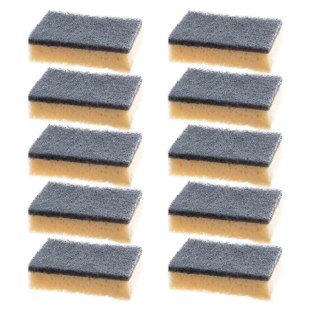 Cleaning Sponge Kitchen Scrub Sponge for Dish Washing 10Pcs Durable Black