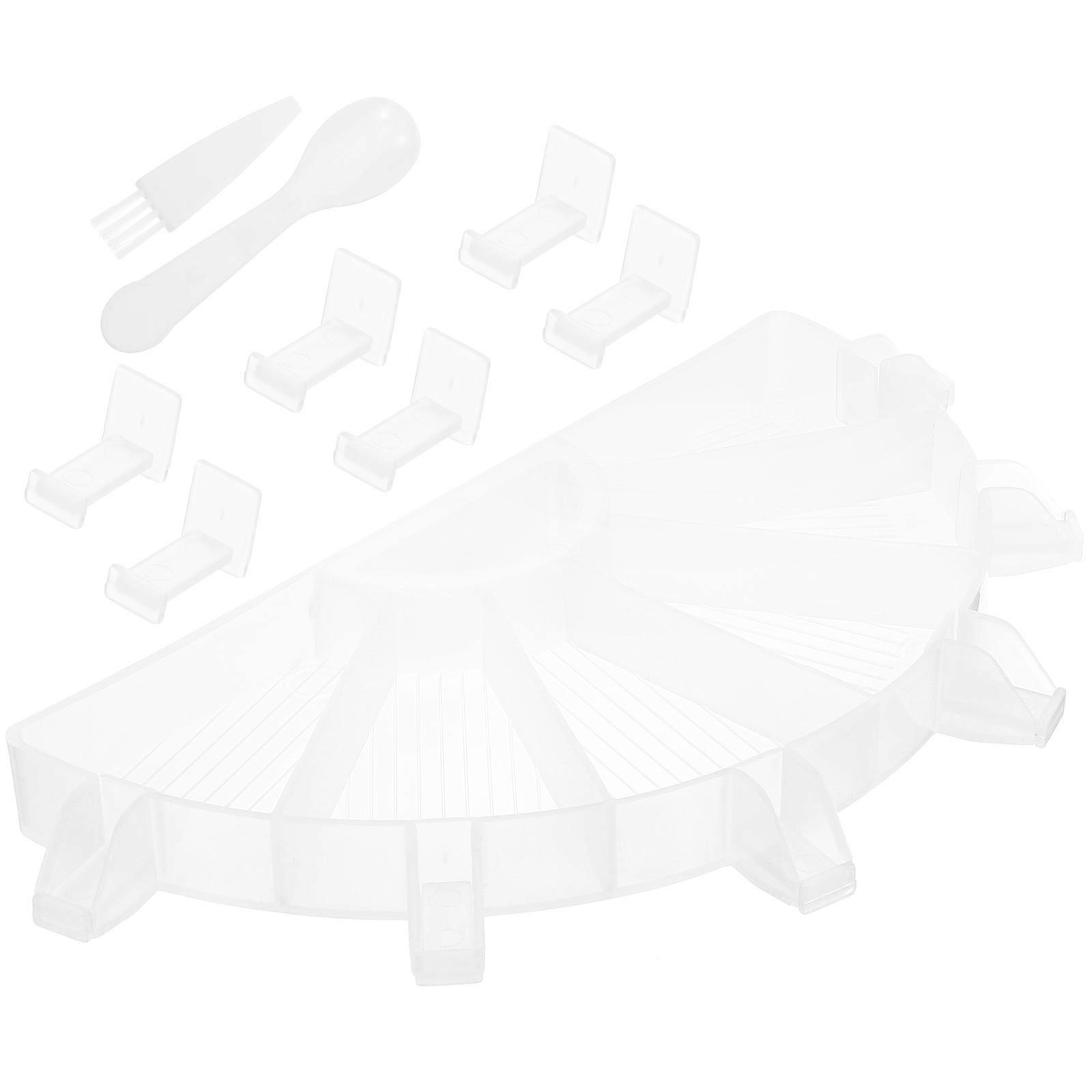 Craft Tray Dimond Painting Tools Diy Enthusiasts 20x10cm Organizing Beads Transparent Rectangular 1 Set