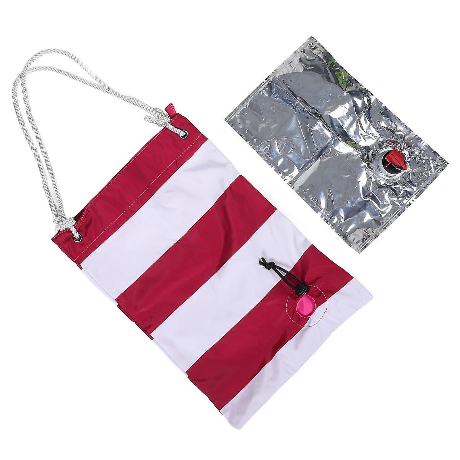 Wine Tote Bag With Spout Dispenser Insulated Portable For Beach Concerts Movie Theater And Pool Adults 1Set