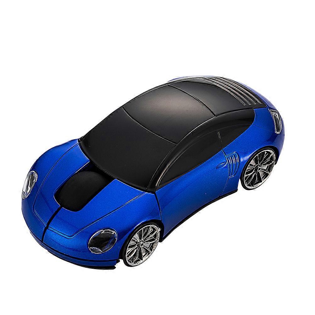 Optical Mouse Blue Wireless Mice Car Shape Design for Computer Accessories Use