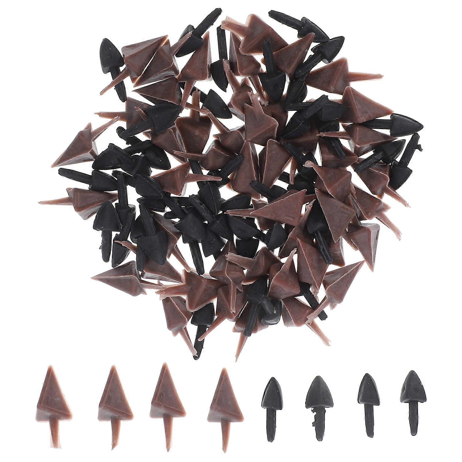 Plastic Chicken Beak Inserts 100pcs for DIY Crafts Fake Chicken Mouths Durable Safe Animal Party Decorations for Creative Interactive Fun