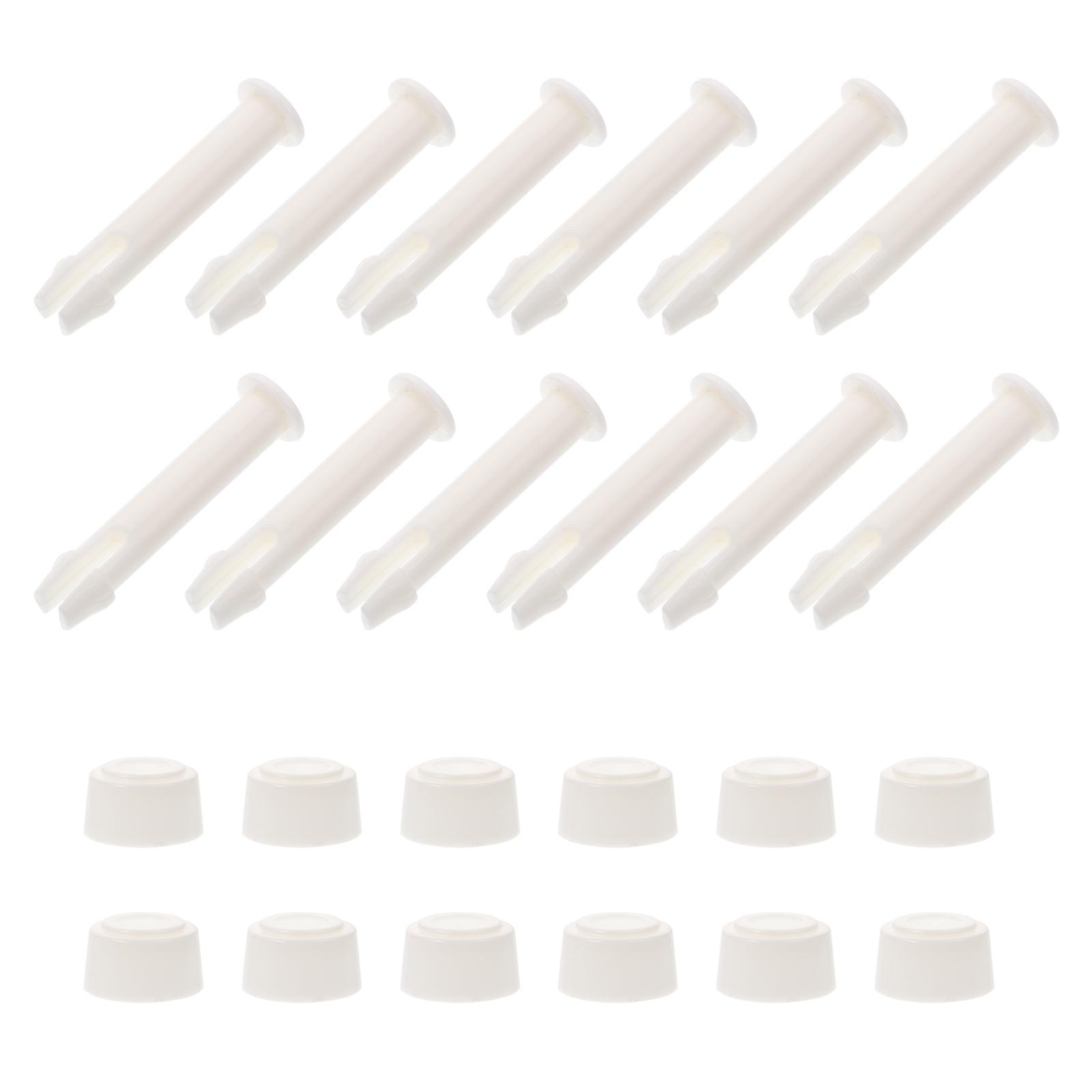 Swimming Pool Accessories Durable Pool Joint Pin Frame Fixing Plastic Connector Cylindrical Beige For Swimming Pool Components 12Pcs