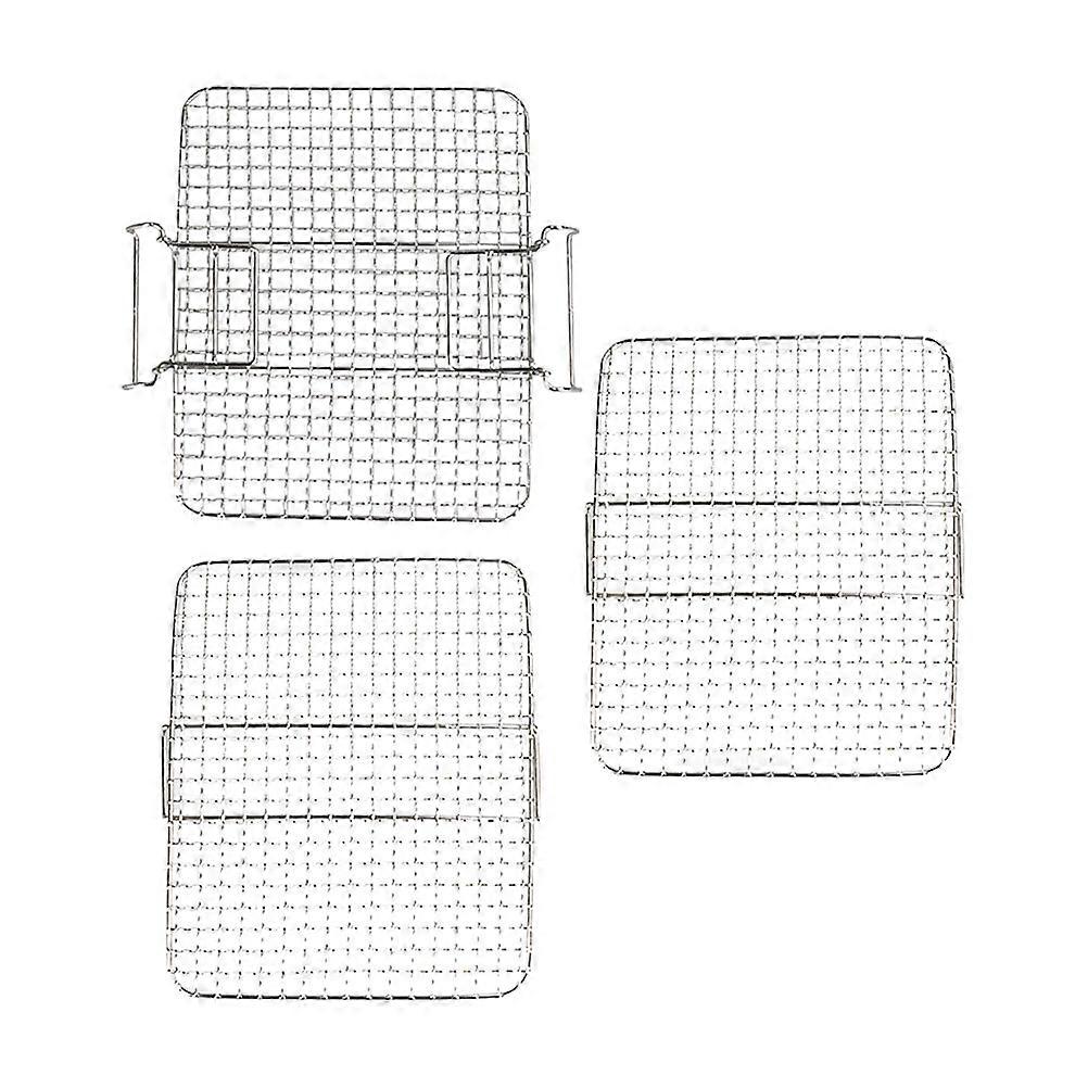 Stainless Steel Steaming Rack Set for Air Fryer Durable Grilling & Dehydration Kitchen Accessory for Home Food Preparation