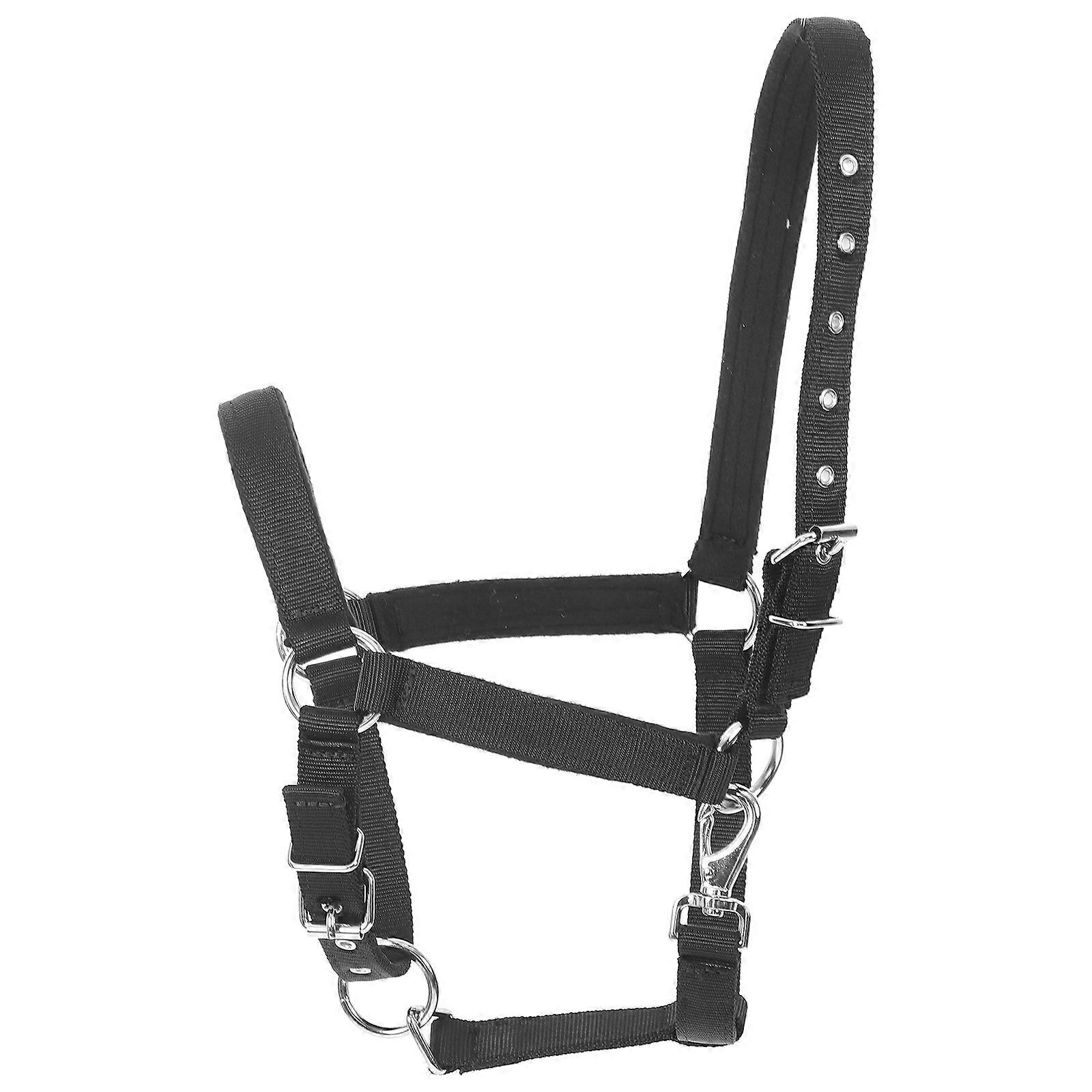 Durable Nylon Horse Halter Portable Field Safe Headcollar for Riding – Comfortable Fit for Miniature to Draft Horses, Wear Resistant Design