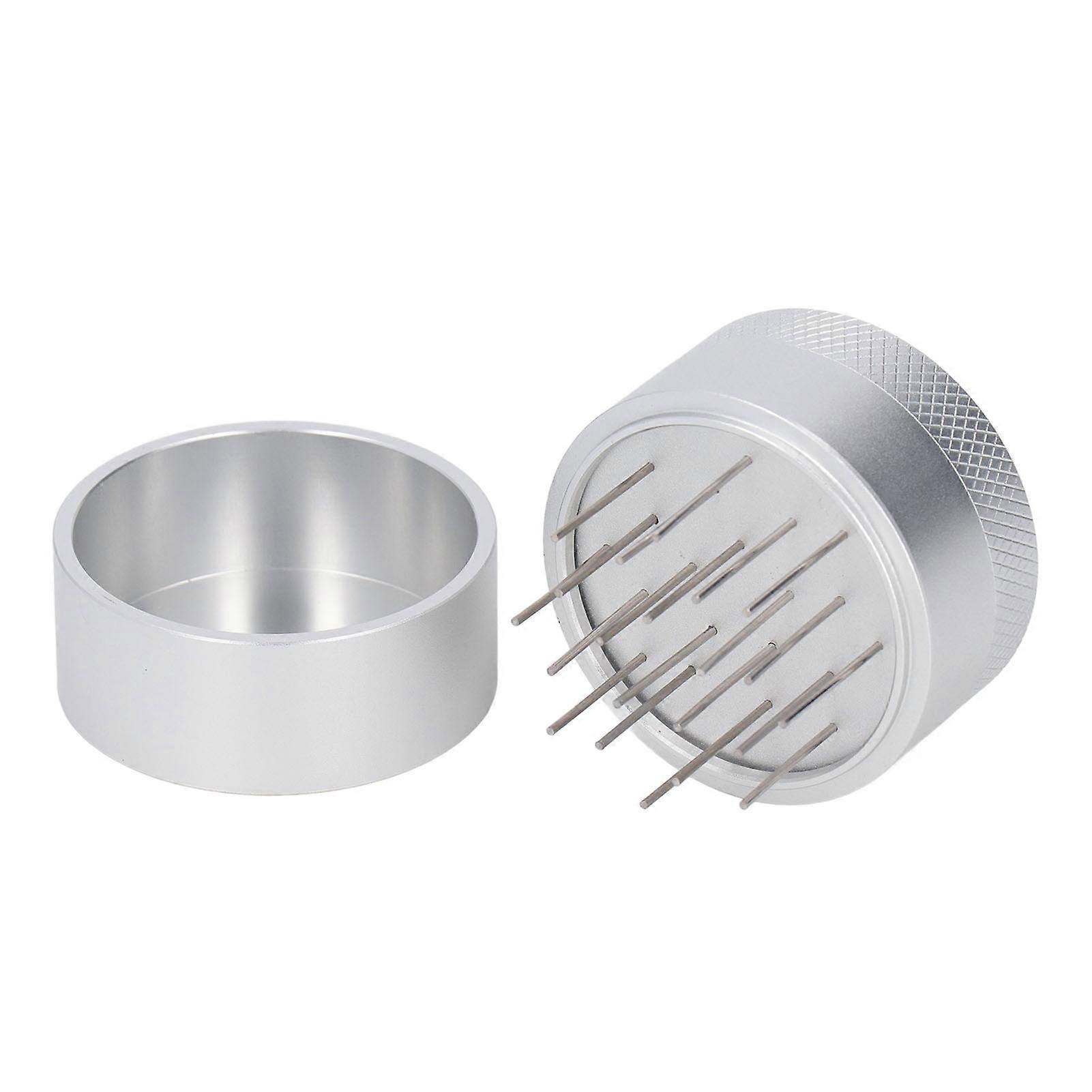 Needle Distributor with Base Effective Dispersion Rust Resistant Stainless Steel Hand Coffee Stirrer Silver