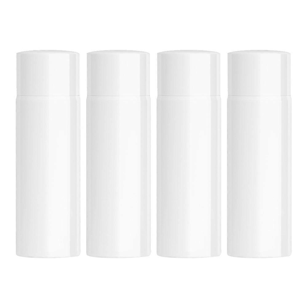 White Plastic Airless Pump Bottles for Storage 4 Pieces Reusable Travel Size 50ml