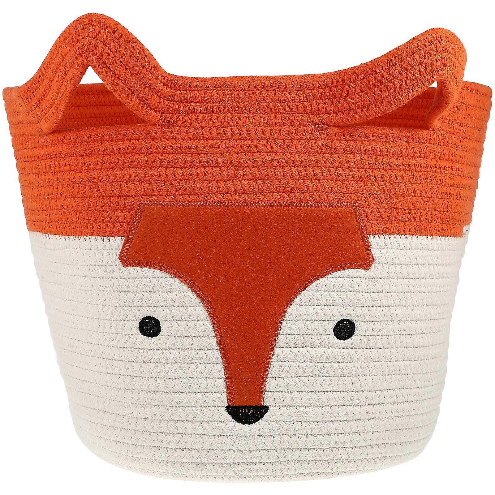 Decorative Storage Basket Multi-Function Basket Home Organization Red 35x35cm Housewarming present 1Pack