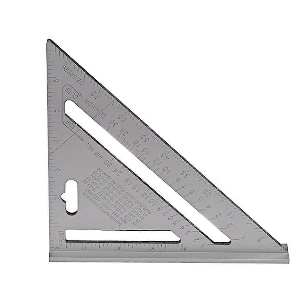 Angle Measurer Triangle Ruler Woodworking Measurement Tool Miter Line 18.7x18.5cm 1Set