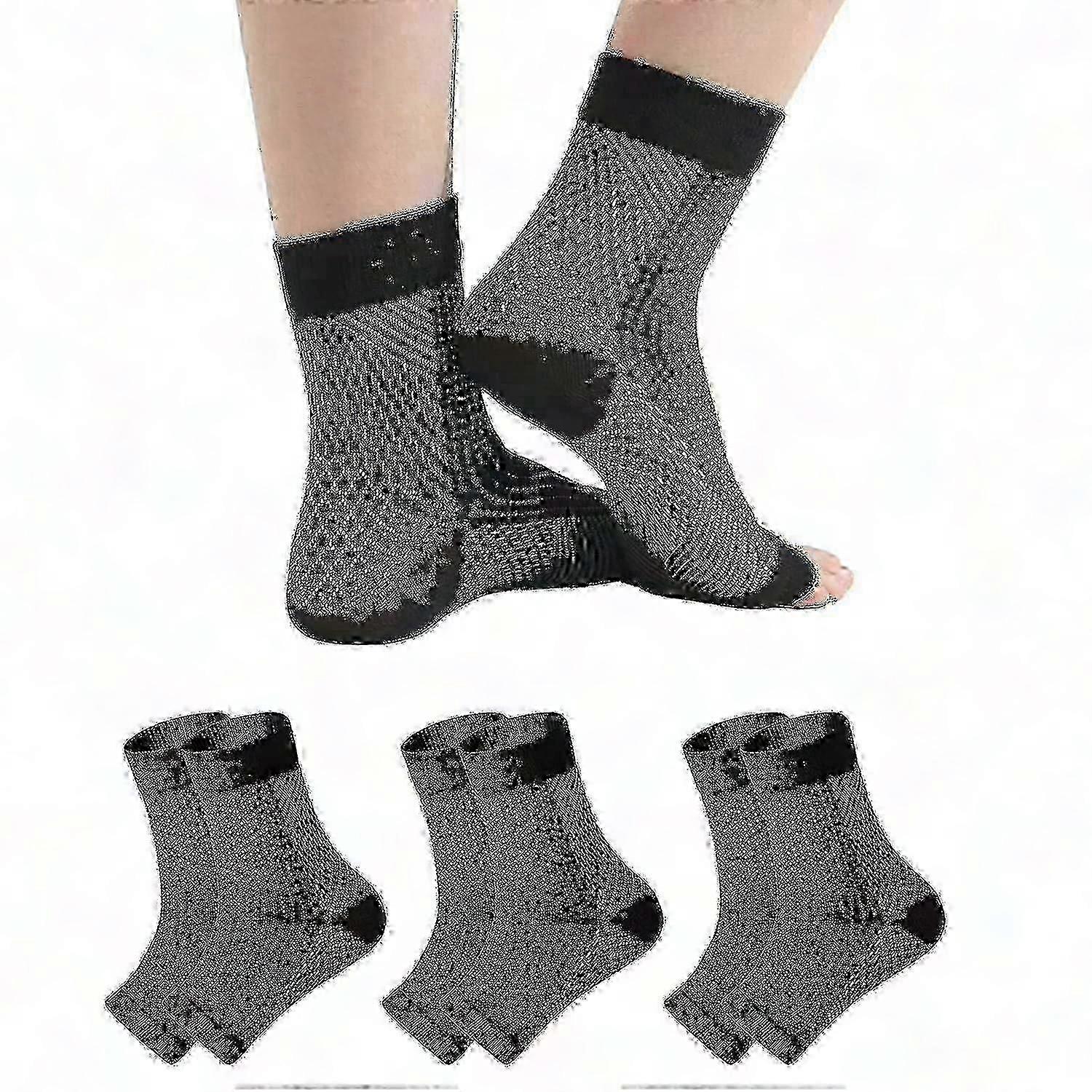 Neuropathy Pain Relief Compression Socks - 3 Pack for Foot & Tendon Support