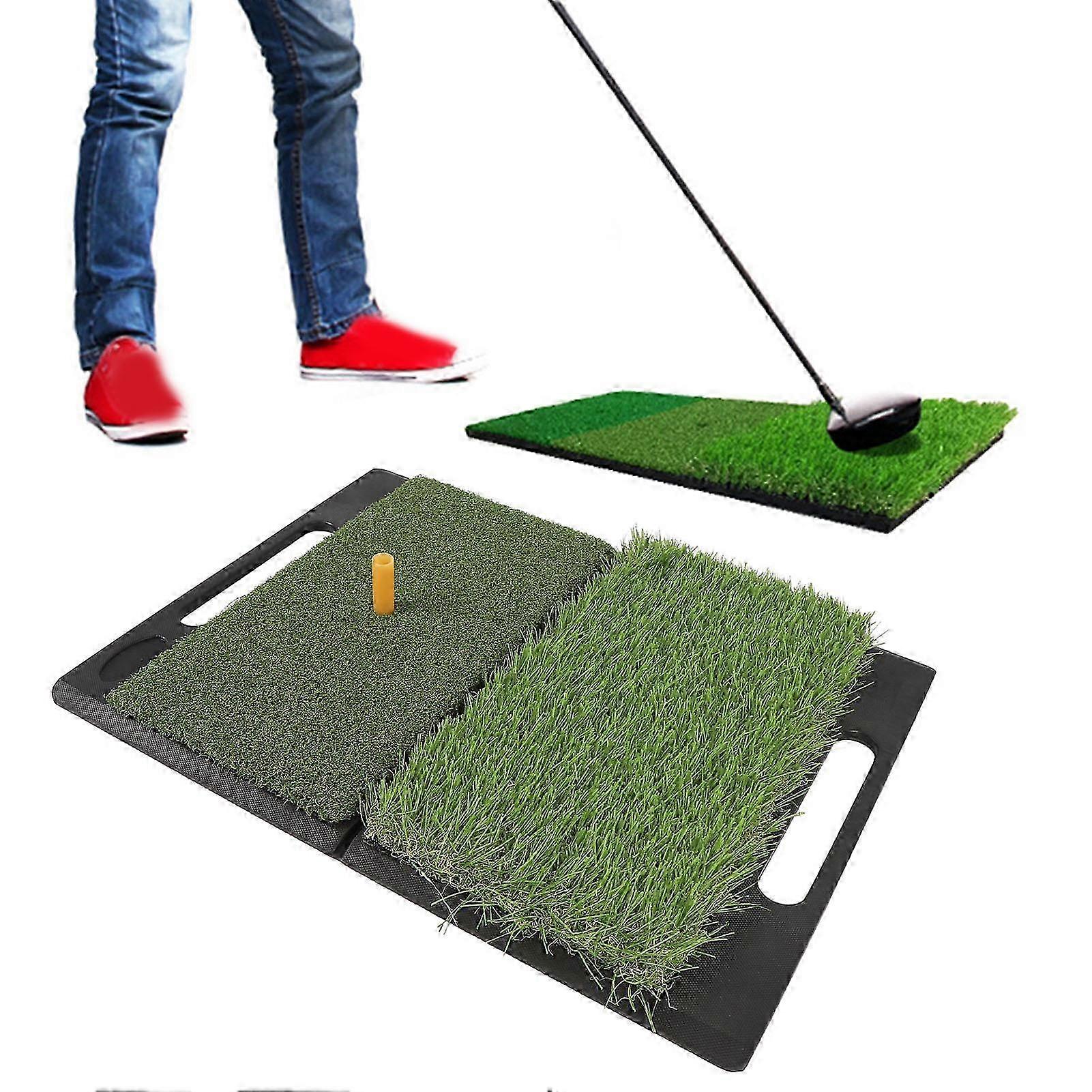 2-in-1 Portable Sports Practice Mat with PP Turf - Indoor & Outdoor Bunker Mat for Training & Skill Development