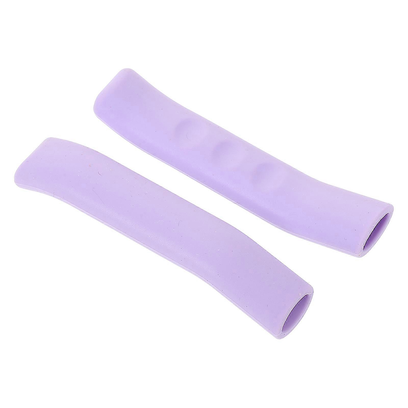 Silicone Bike Brake Grip Covers with Anti-Skid Purple Color for Protection Use Fits Most Bikes