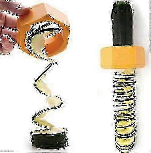2-Piece Creative Spiral Cucumber Slicer & Nut-Shaped Vegetable Cutter - As Seen on TV Kitchen Tool for Fun Salad Preparation