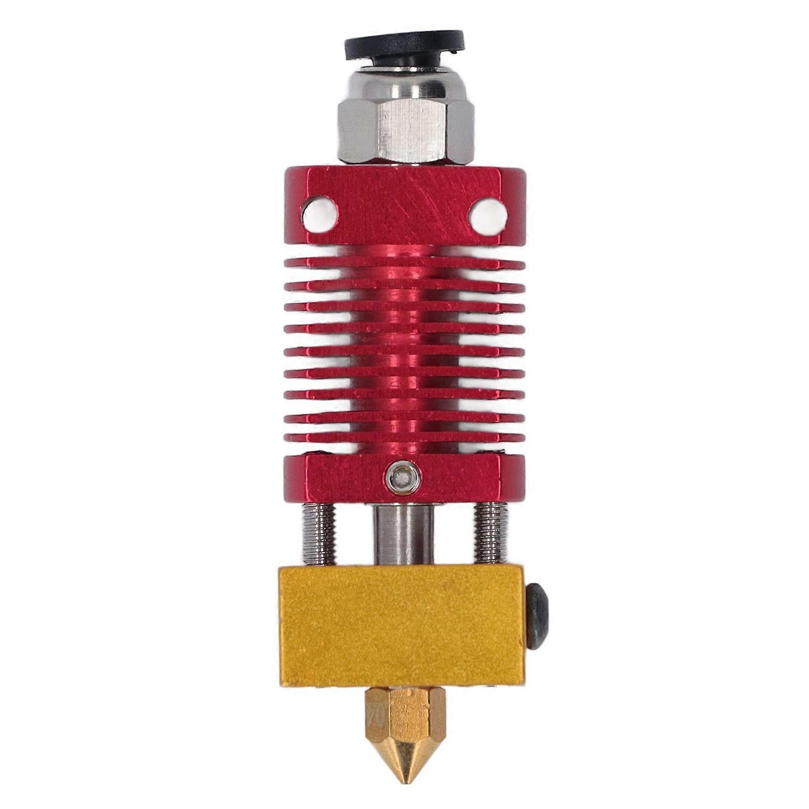 Extruder Printing Head with 0.4mm Nozzle Thread Connection Hotend 3D Printer Accessories (Red)
