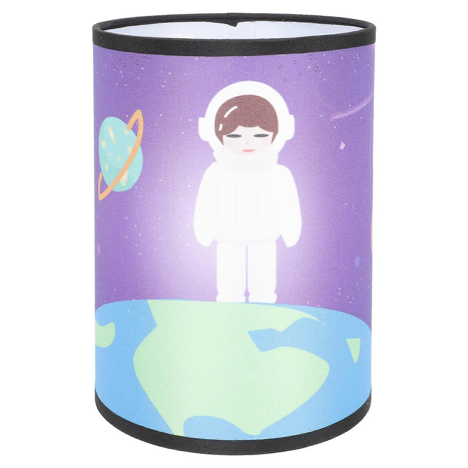Round Lampshade Creative Astronaut Design Study Room Atmosphere Decorative Lighting Protect From Dust And Insect 1Pack