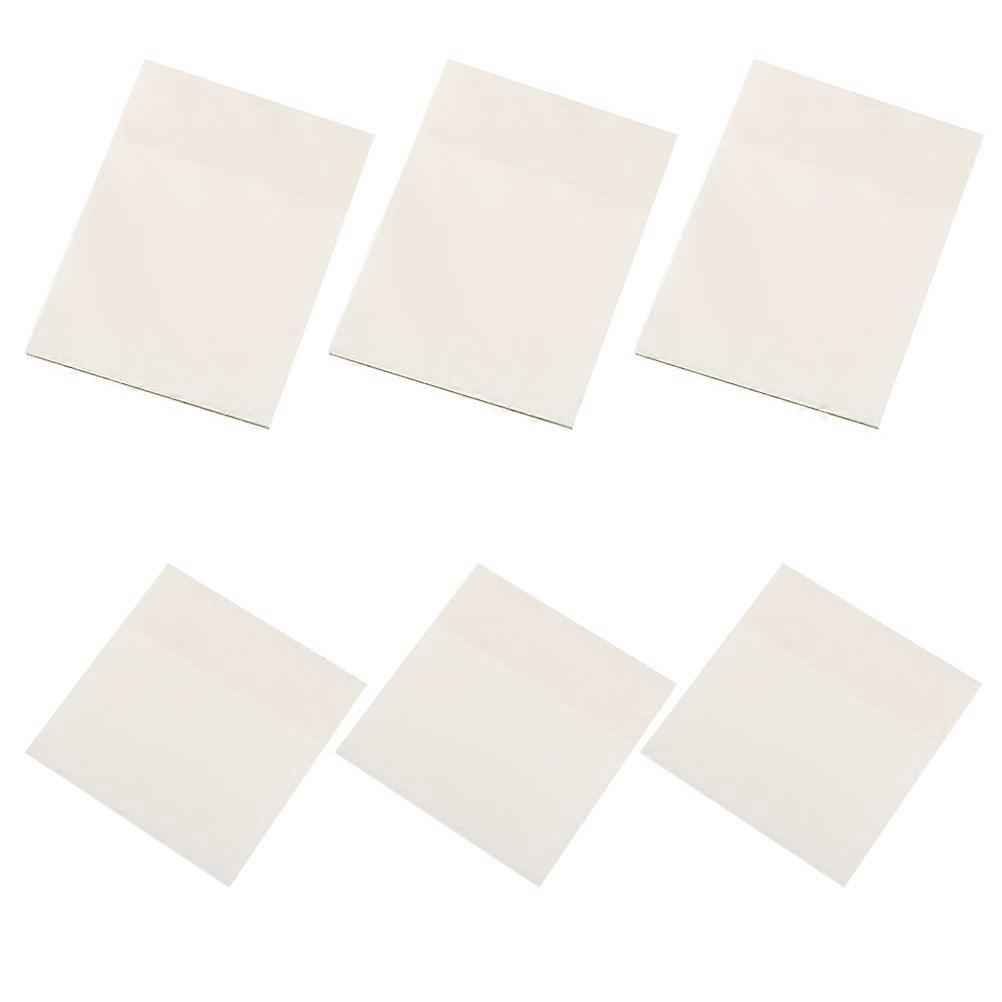 Clear Self-Adhesive Notes Transparent Memo Pad for Readers No Sticky Residue 7.5X9.5CM 6Pcs