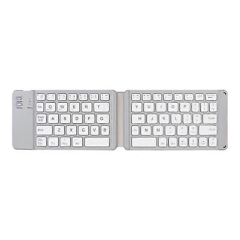 White Folding Wireless Keyboard Mobile Tablet Universal Computer Gaming Keyboard