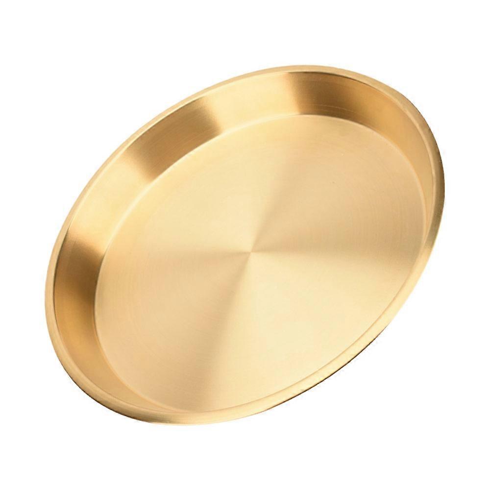 Golden Copper Food Tray for Kitchen Use Elegant Design with Quality 1pc