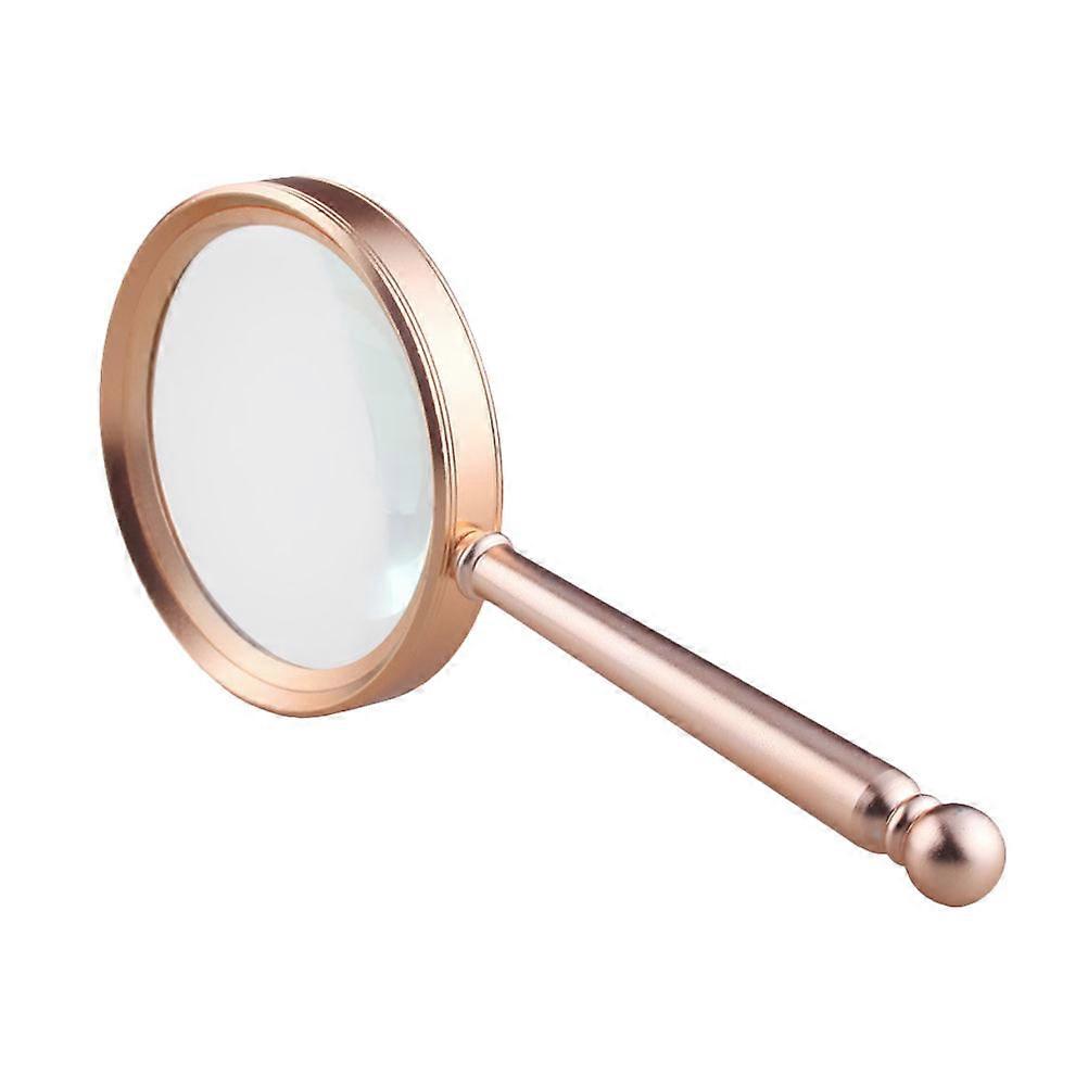 Golden Handle Magnifier Tool for Reading Made of Composite Material 3x Foldable
