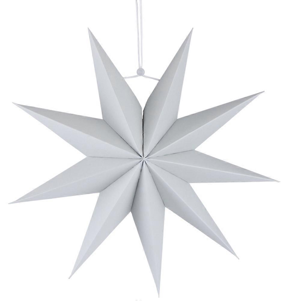 Paper Nine-Pointed Star Lanterns Light Diffusion Handmade Design Outdoor Space Accessory 3Pcs
