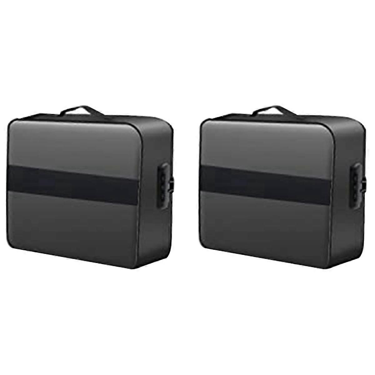 Document Bag with Lock - Fireproof Moisture Proof 3-Layer 15X11 Inch Important Document Organizer