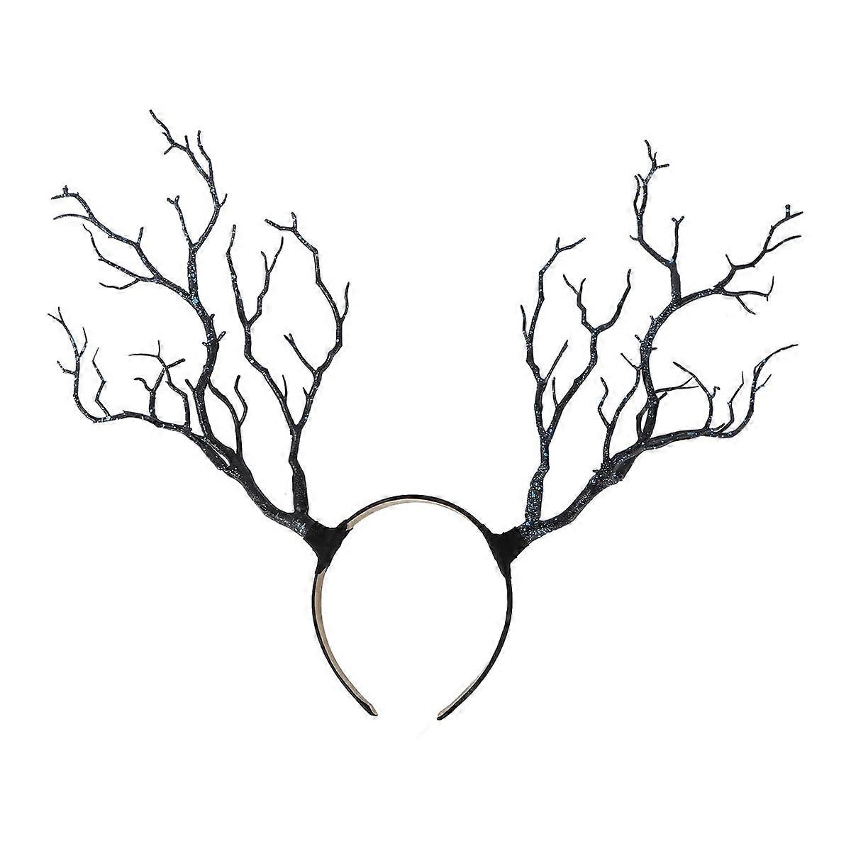 Halloween Reindeer Headband Tree Devil Child Speaker Plastic 1 piece Blue
