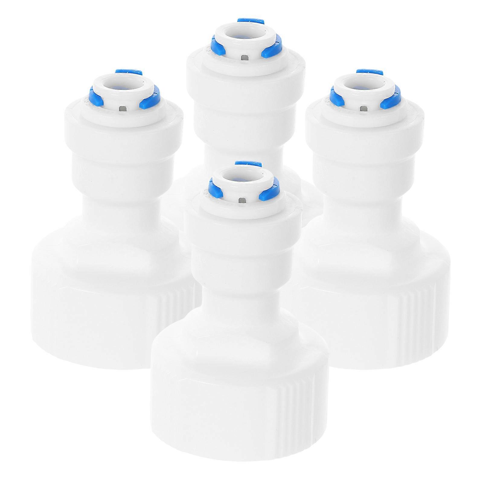 Hose Connector Water Purifier Components Replacement Wide Applications PP Material 1.97X1.30X1.30in 4Pcs