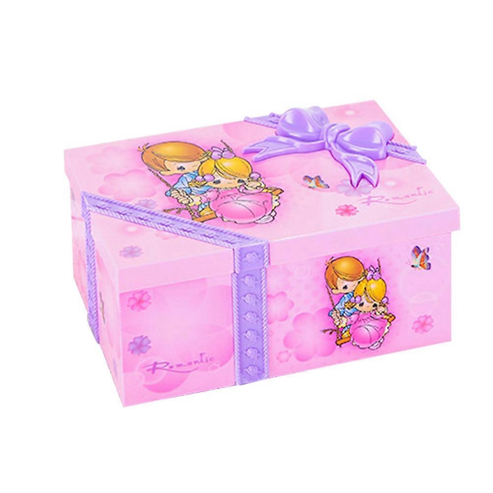Princess Jewelry Box For Girls Eight-Tone Design Purple 15.5*11cm Music Playing 1PC