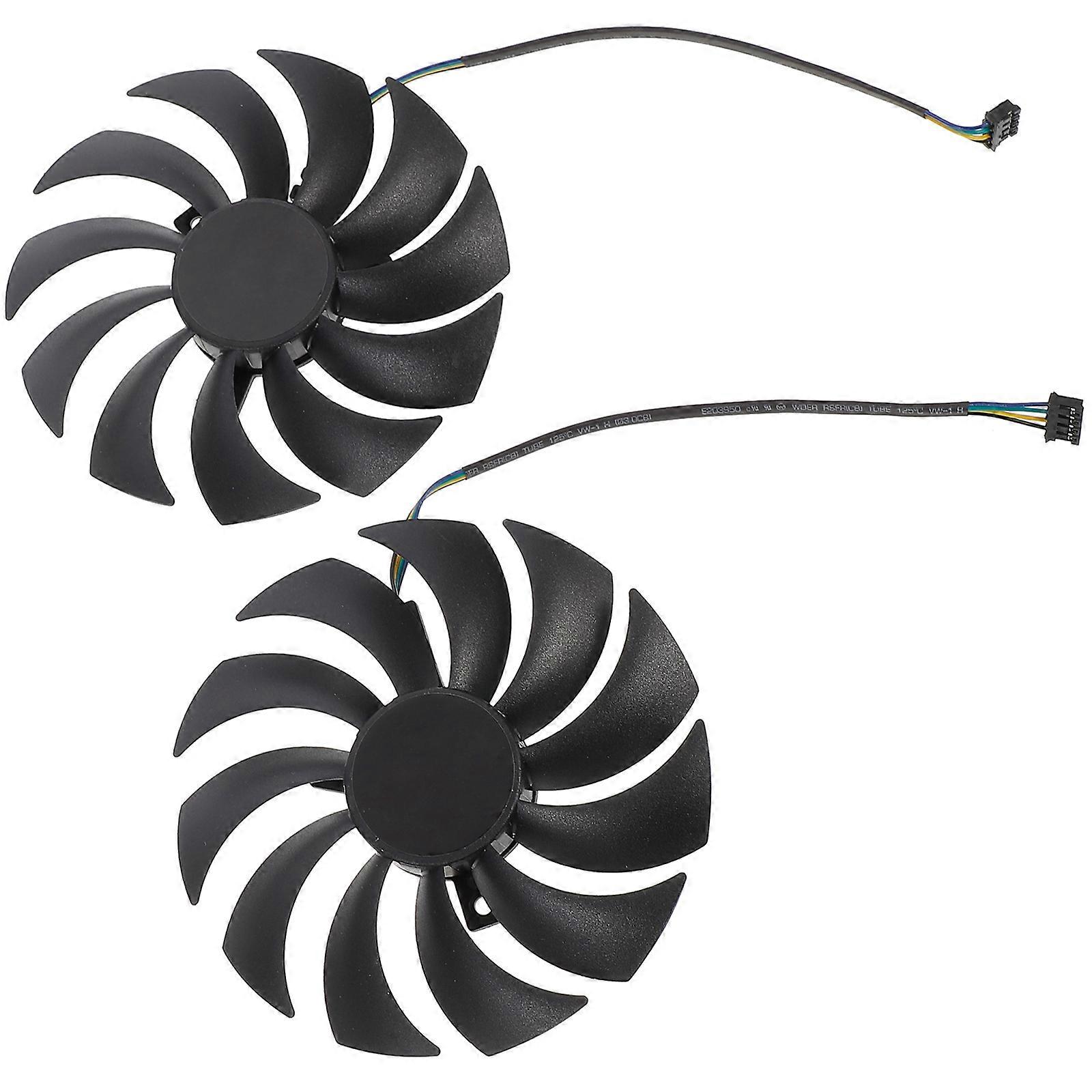 Pc Cooling High-Speed Gpu Cooler For Computer Gpu Graphic Card Cooling Black 10x10x1cm Cooling Silent Operation 1 Pair