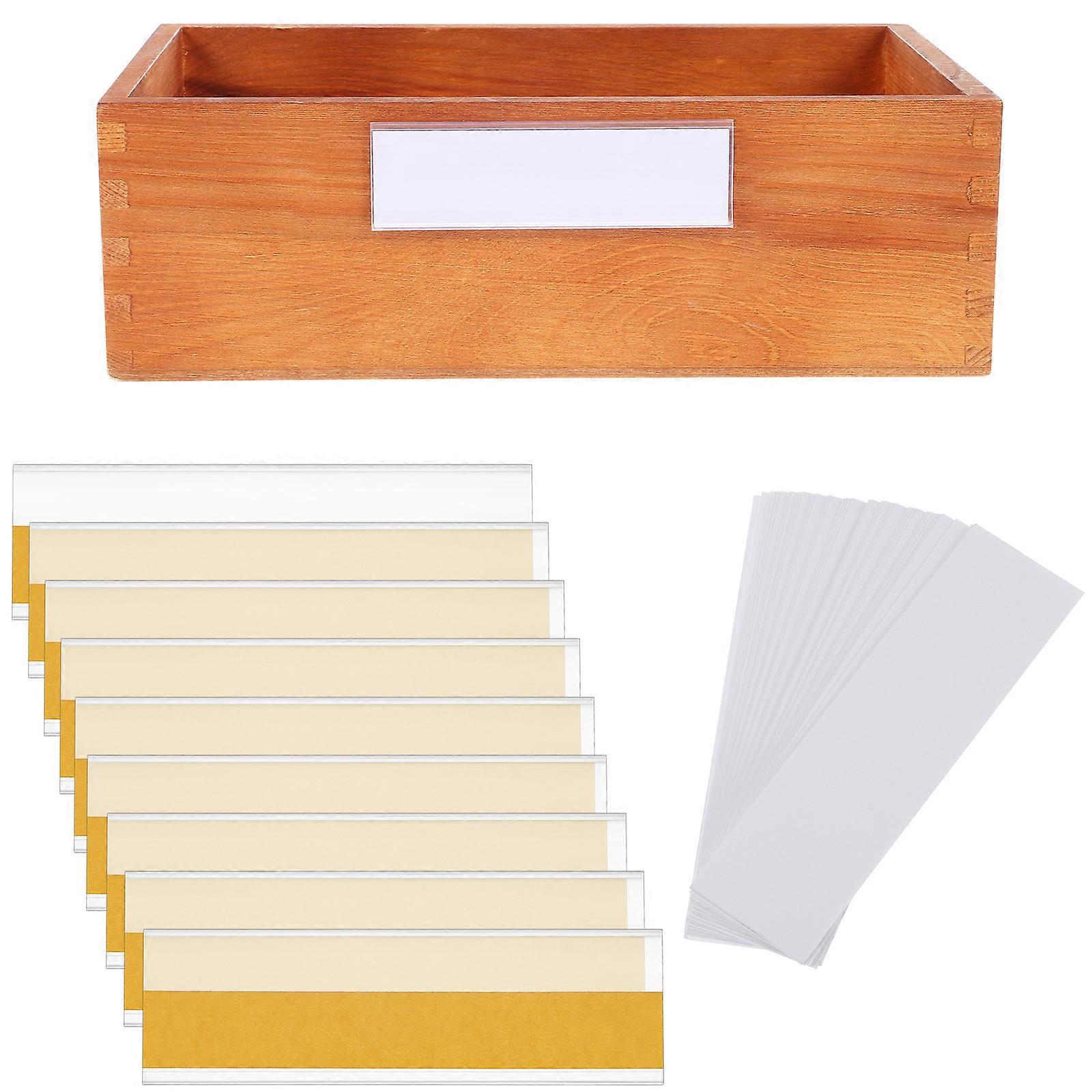 Basket Labels Bin Labels Flat Shape White Card Paper Strong And Sturdy 100Pcs For Business Owners