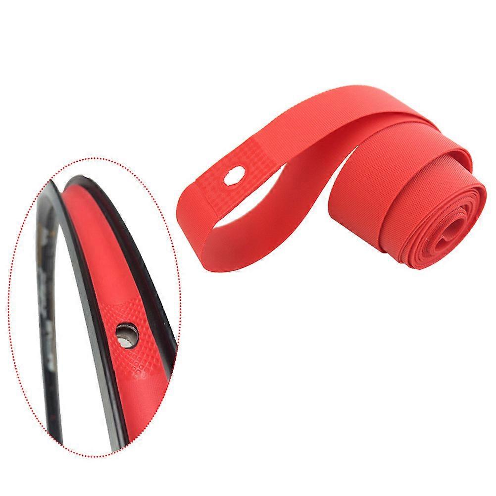 PVC Rim Tape for Bike Use with Excellent Wear Resistance and Cold Weather Protection 26 Inches x 20mm Red