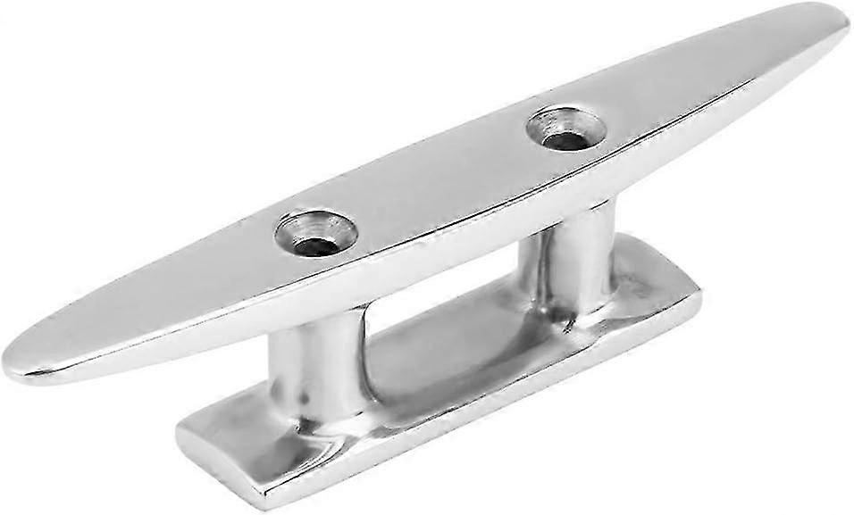 Båd Dock Klampe Rustfrit Stål, Fortøjning Klosser, Båd Fortøjning Dock Klampe Til Marine Yacht (1 stk, sølv) SZRH A-W