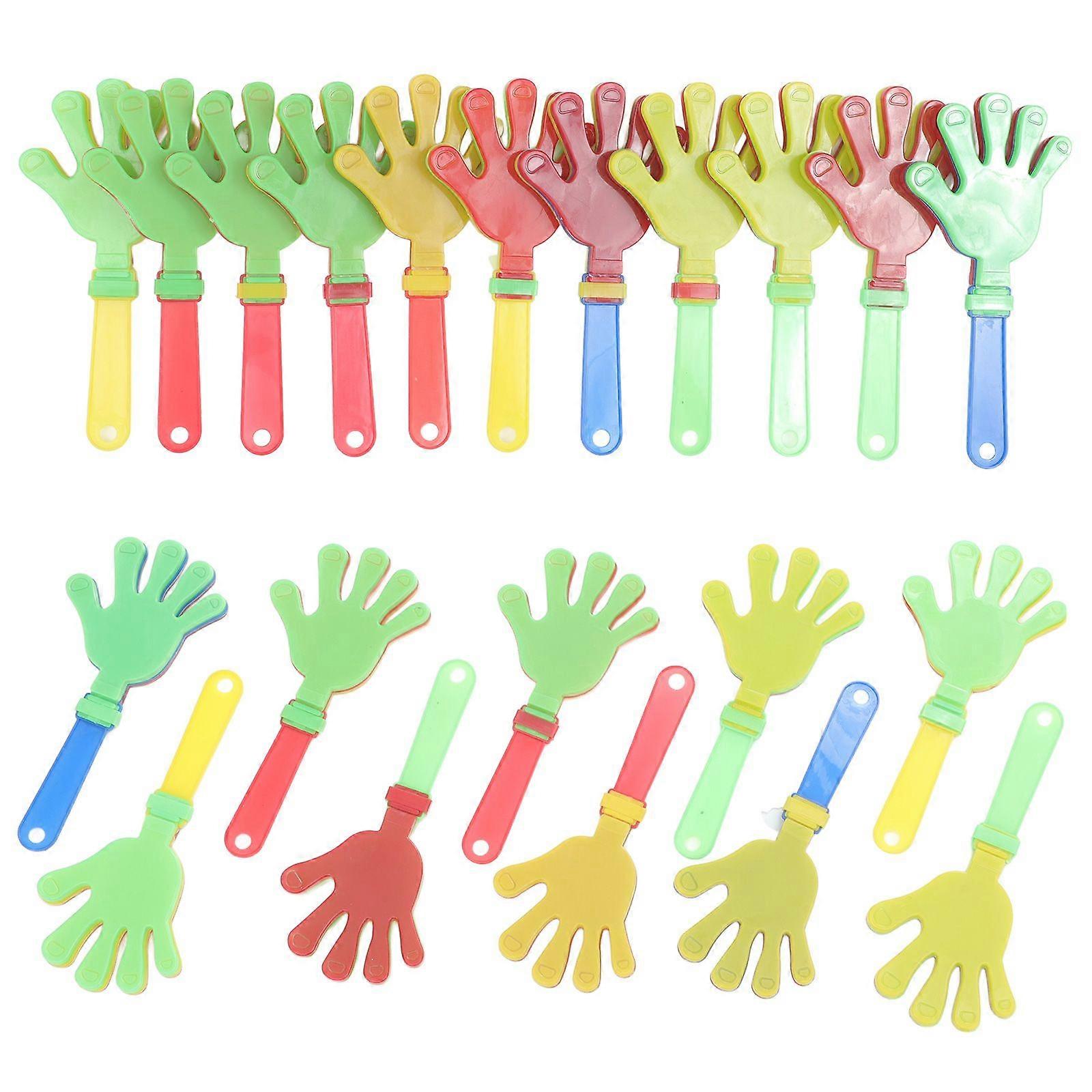 20 Pcs 18CM Hand Clapper Noise Makers Plastic Palm Clapping Device Clapping Hands Party Accessories Party Favor for Sports Game Performing (Random Col