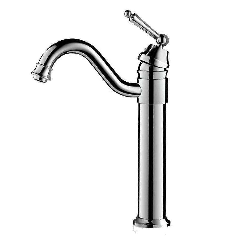 Waschtisch-Mischbatterie High-Arc Above-Counter Basin Faucet Brass Swivel Single-Hole Chrome Finish
