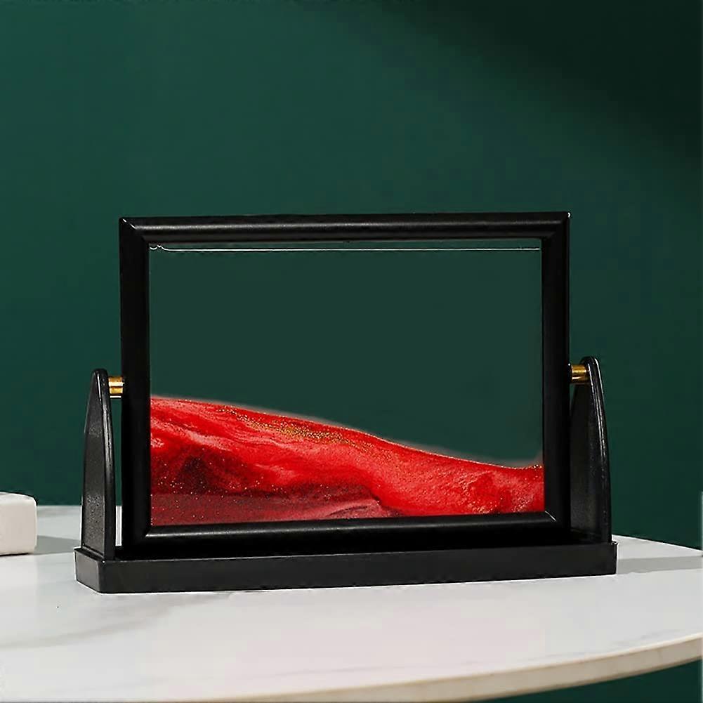 Rotating Sand Art Picture, 3D Decorative Sand Landscape, Glass Frame Display Ref: 4825