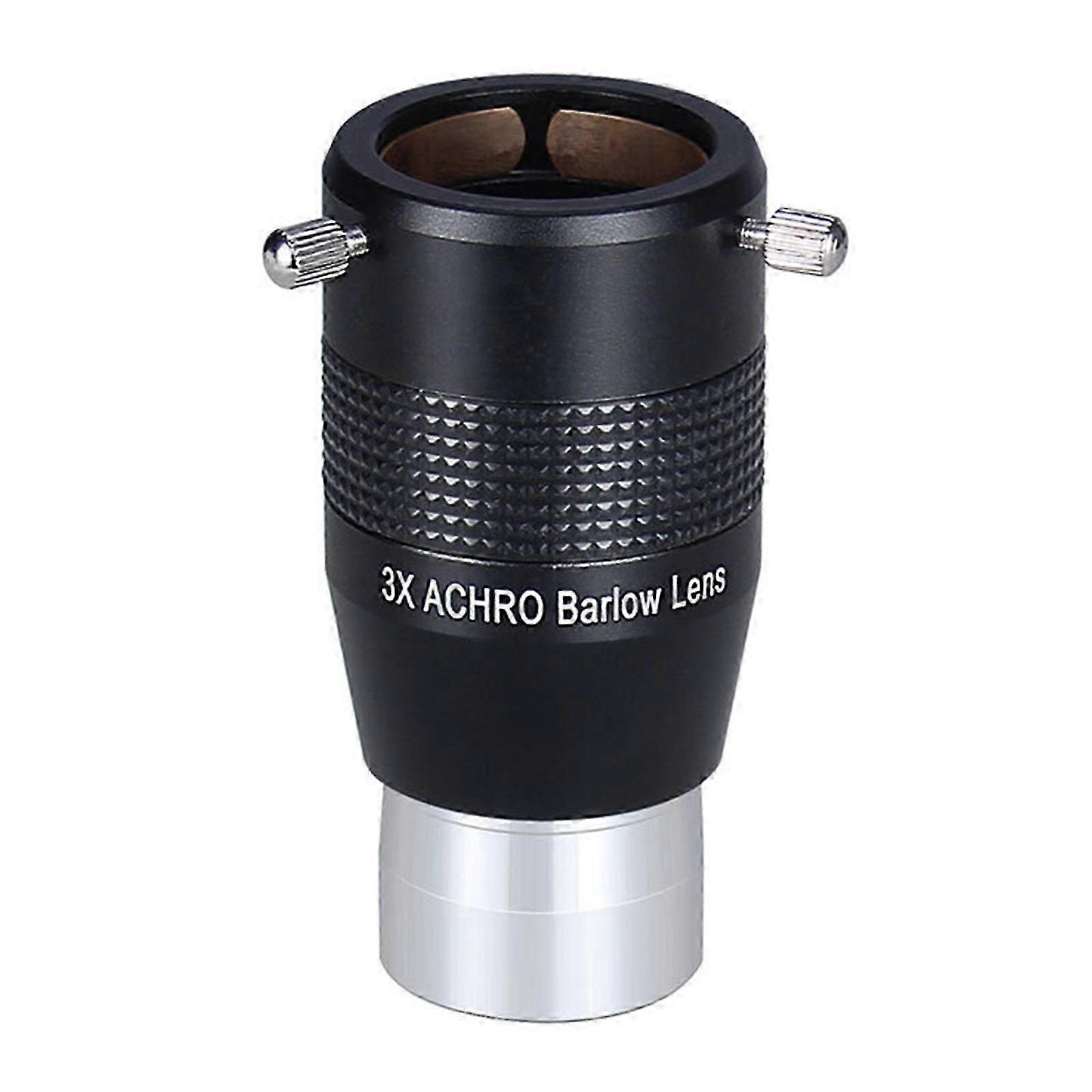 1.25" 3X Achromatic Barlow Lens for Telescope Viewing