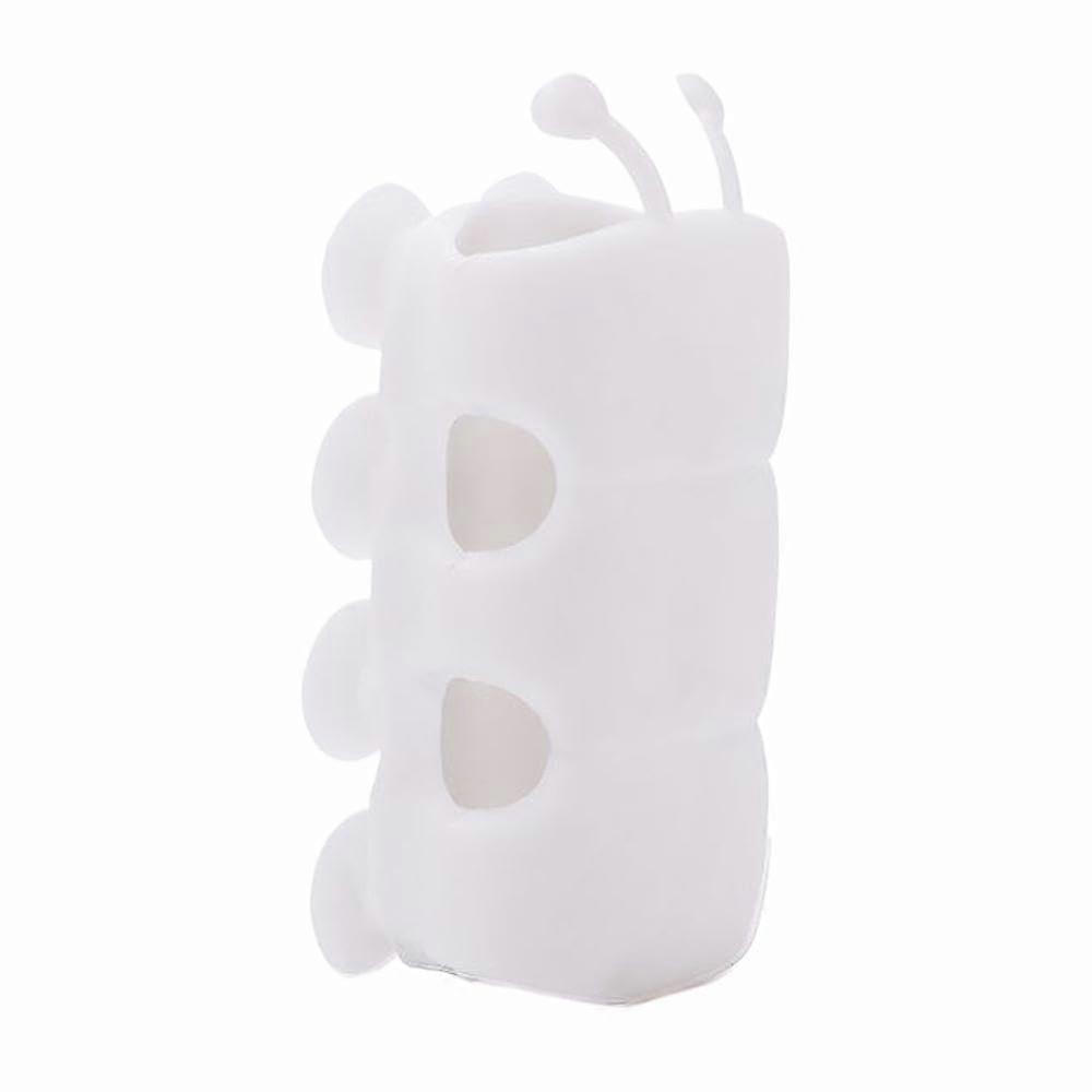 Silikon-Duschkopf Universal Positionable, Suction-Cup Wall-Mount Shower Head, White 1 Piece