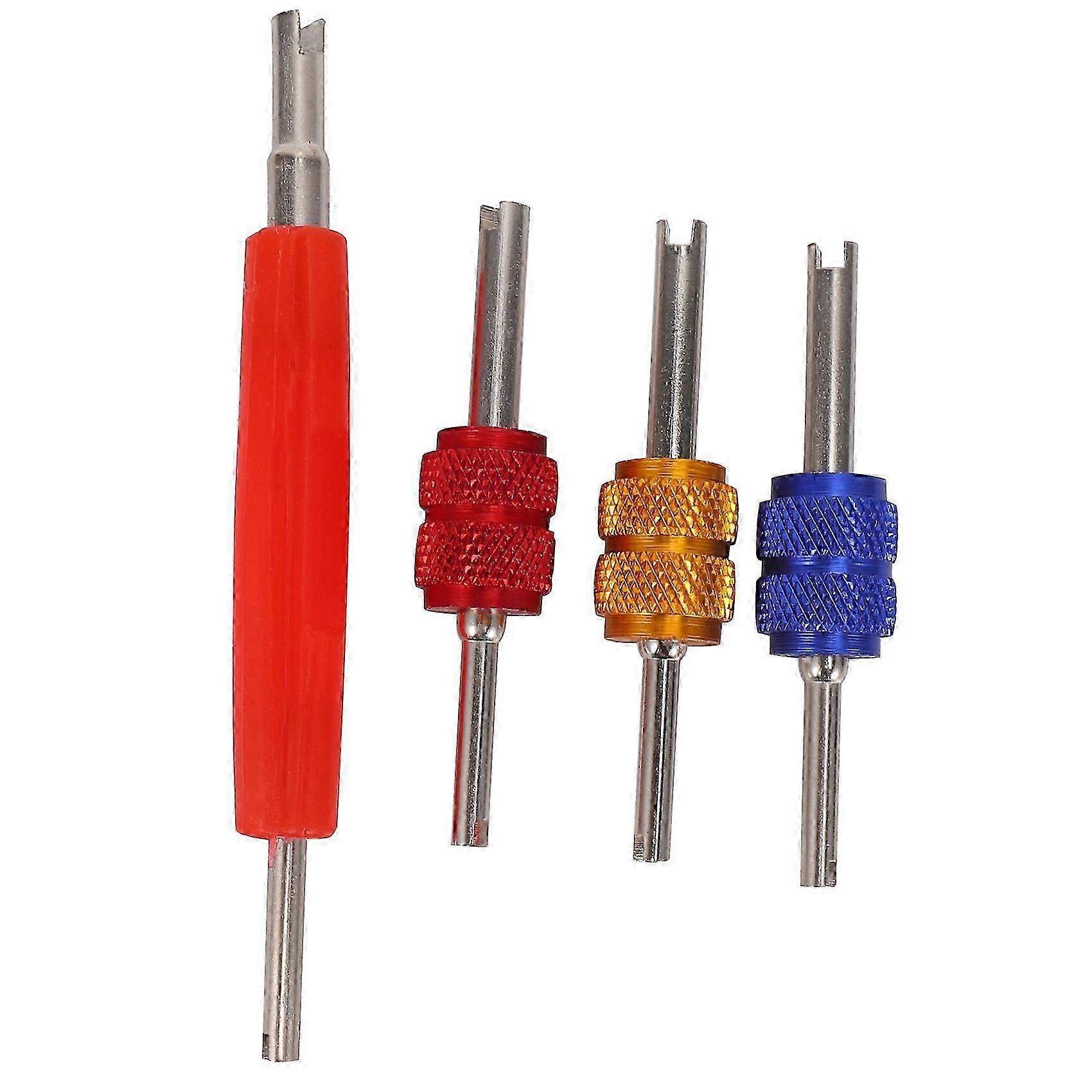 4Pcs R134 R12 A/C HVAC Conditioner Schrader Valve Stem Core Remover Tool (Remover Tool)