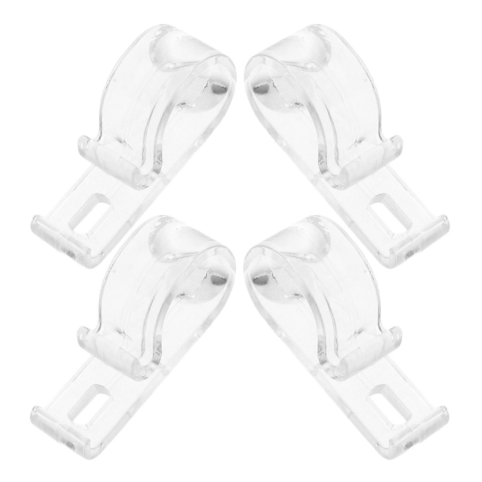 Vertical Roller Fixing Clip 4 Sets Universal Design Curtain Accessories For Window Covering Management Long-lasting Reliability