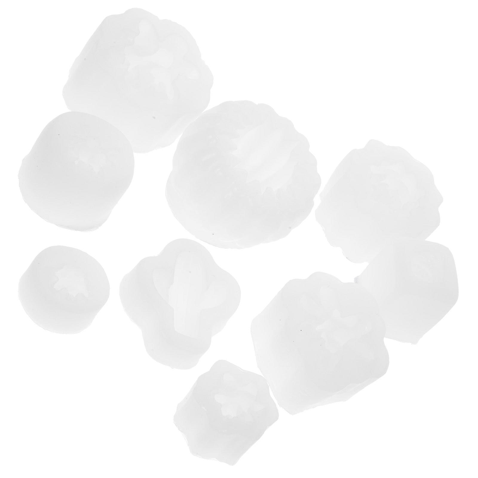 kaktus dekorationsform silikone forme til epoxyharpiks DIY projekter 2,55x2,55x1,57 tommer 9 stk