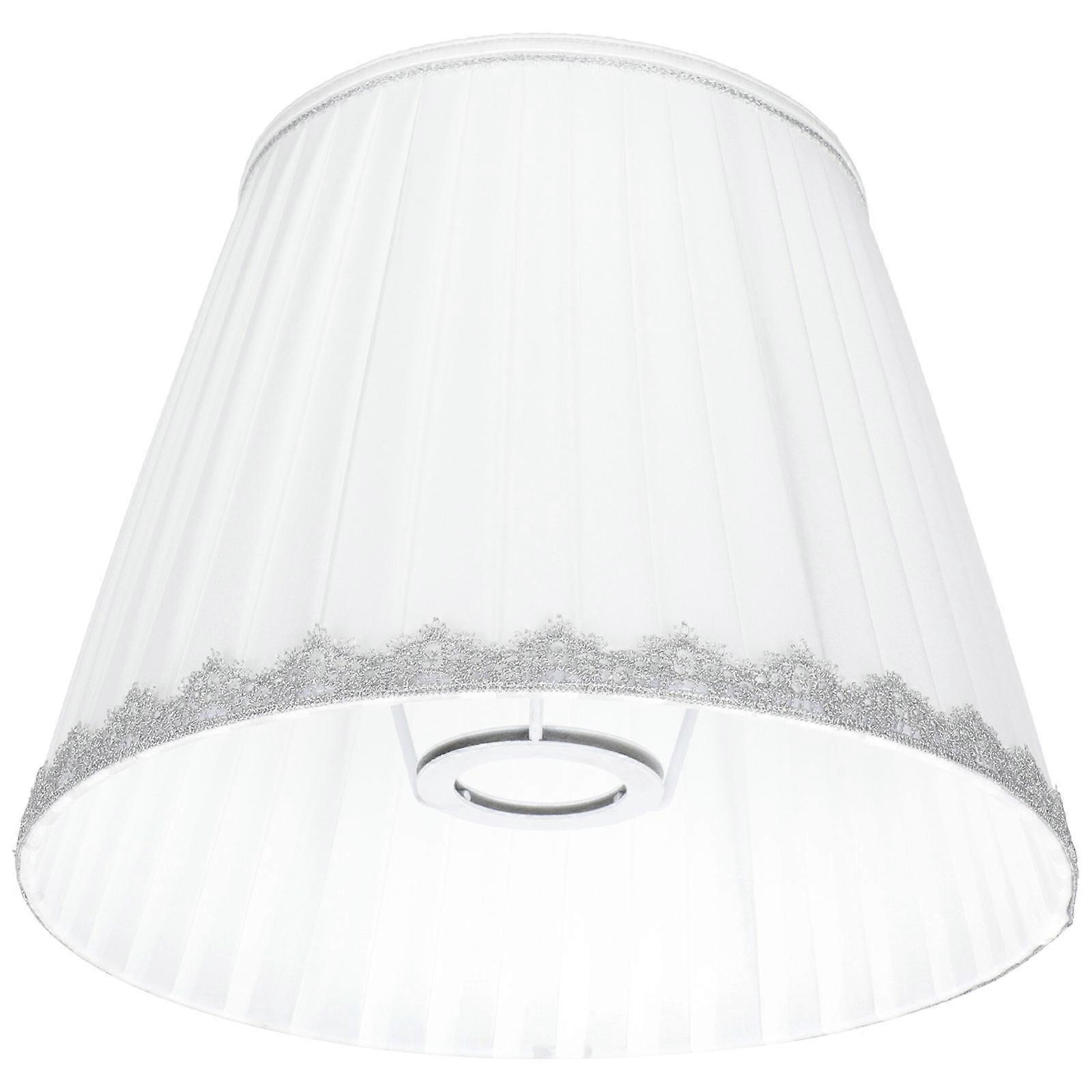 Klosz lampy bębnowej Osłona lampy stołowej Elegancki design 25x20cm Tkanina Metalowe oświetlenie wewnętrzne 1Pack