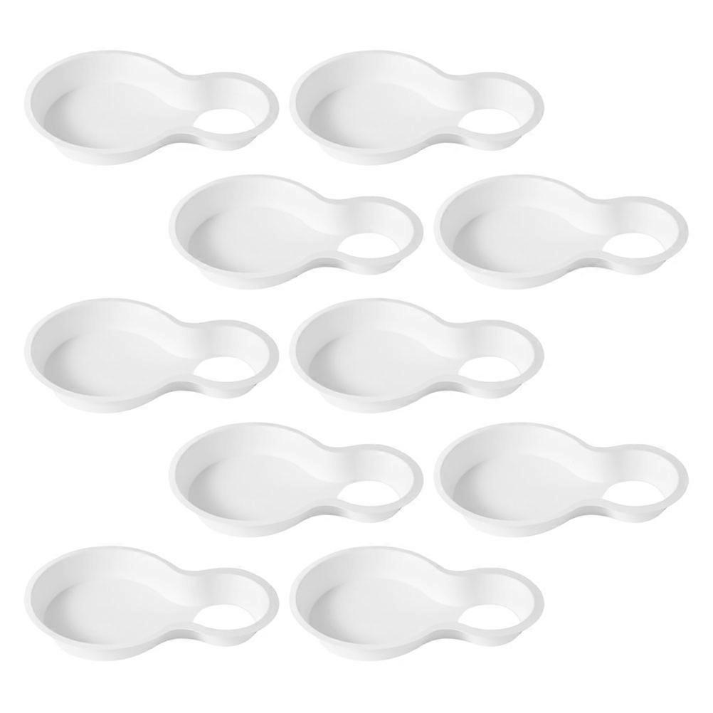 10pcs Creative Paper Food Trays, Versatile Sandwich & Drink Holders for Picnics, Parties, BBQ – Spacious & Heat Resistant Serving Solution for Snacks