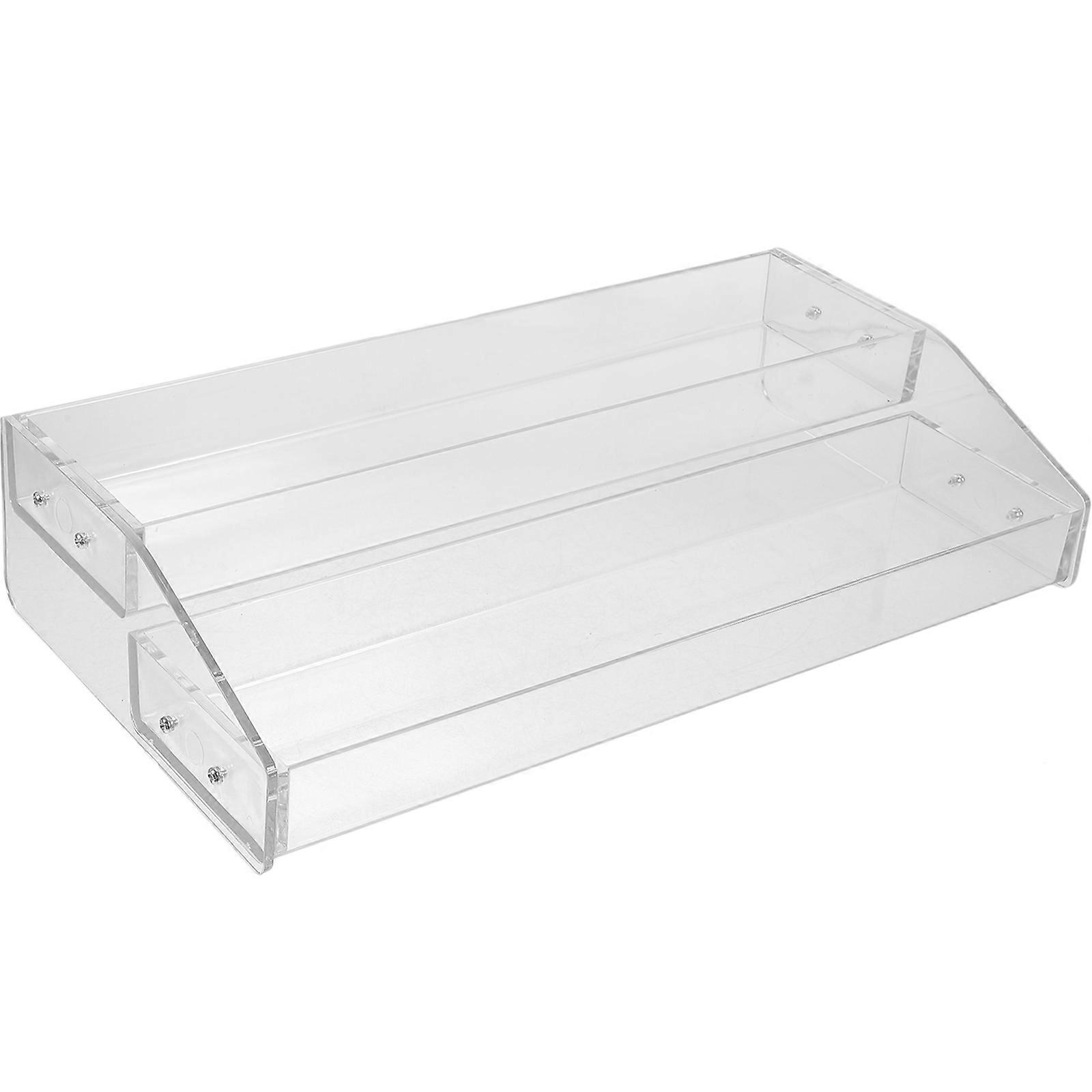 Clear Acrylic Display Stand for Decoration Spacesaving and Stable Design Perfect for Collectibles Storage 11.8x7.9 Inches